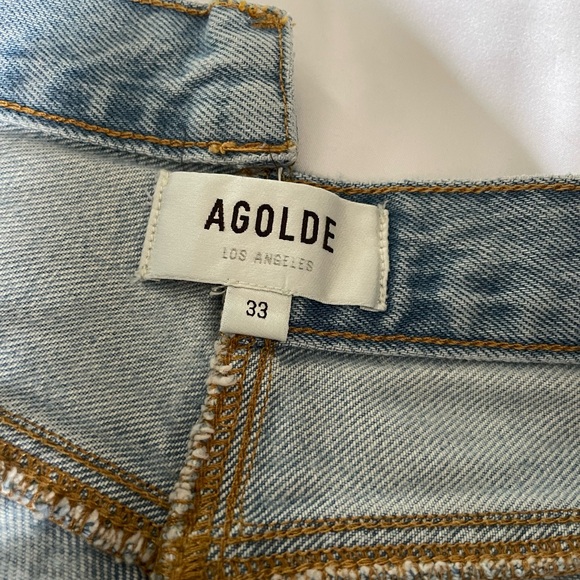 AGOLDE Criss Cross straight leg jeans size 33 - Picture 6 of 7